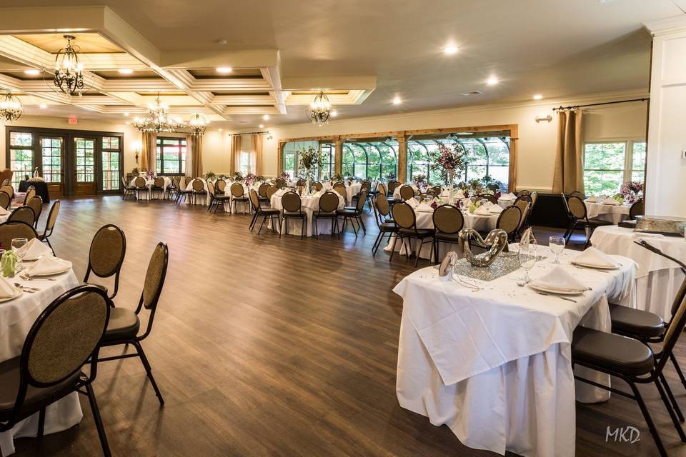 Rose Garden Reception venue - Easily seats 200 guests.