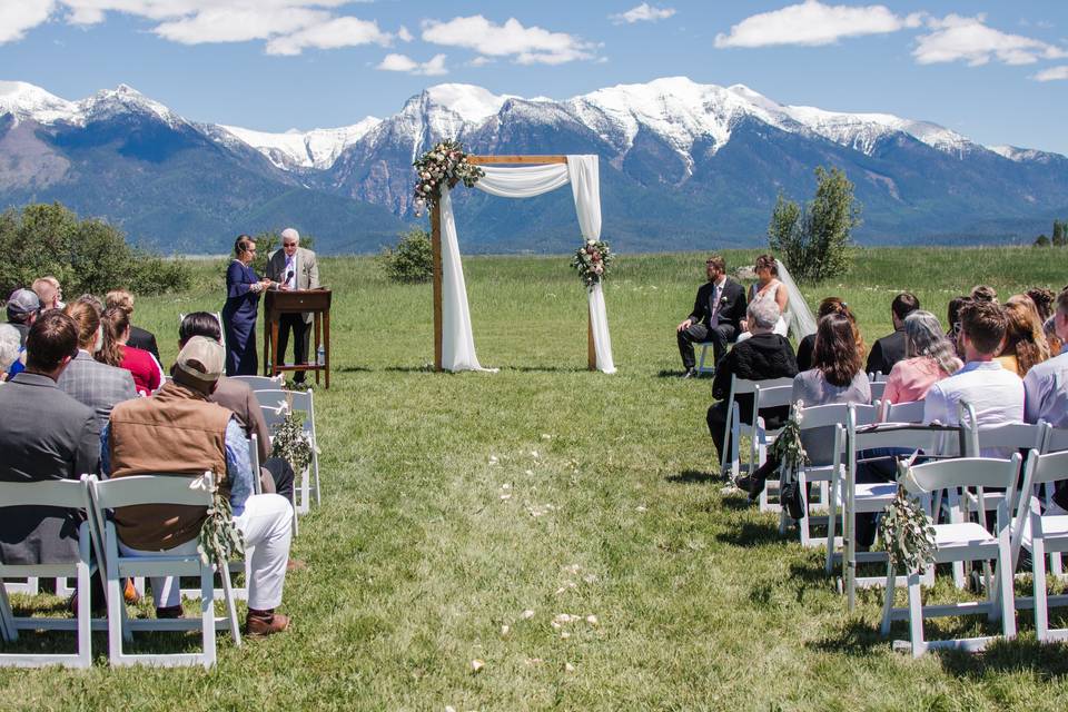 Spring Wedding Outside