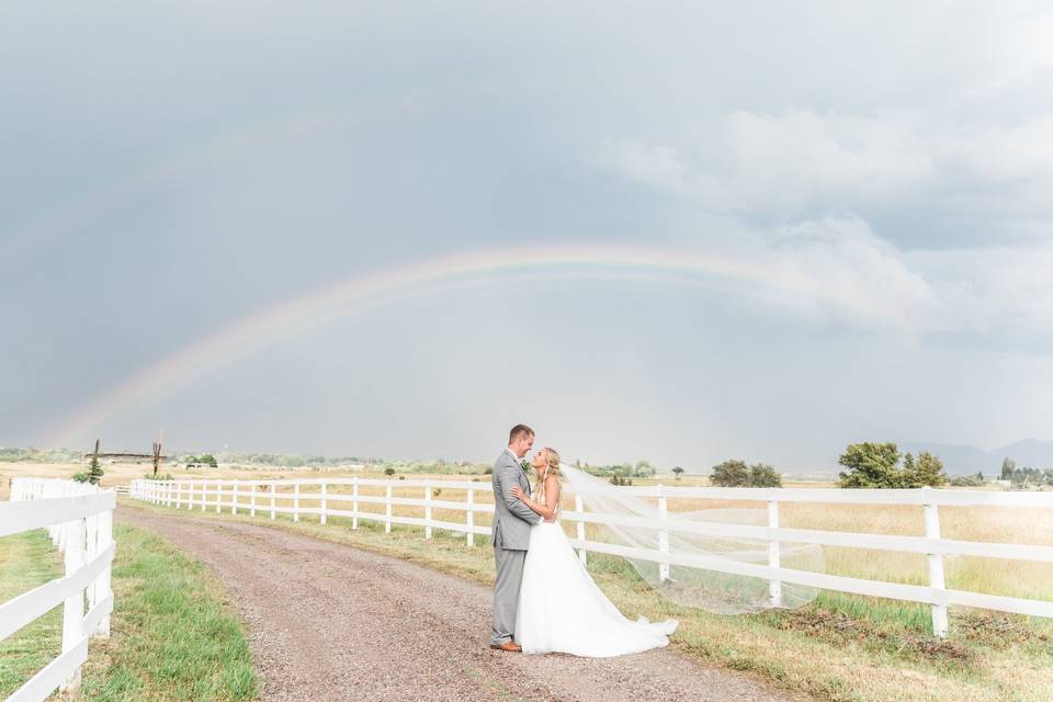 Montana Wedding Rainbow