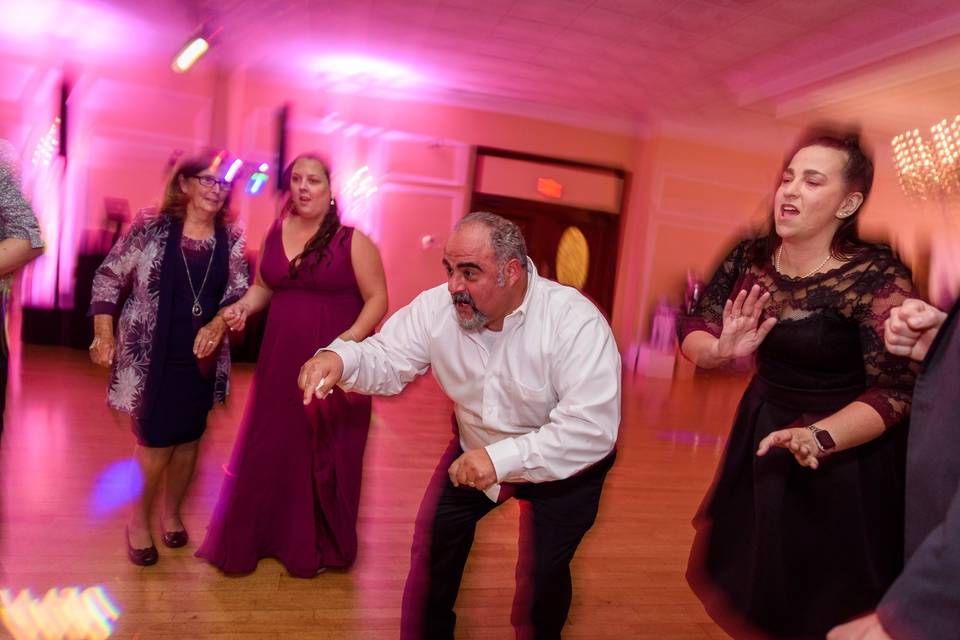 Dance floor blur