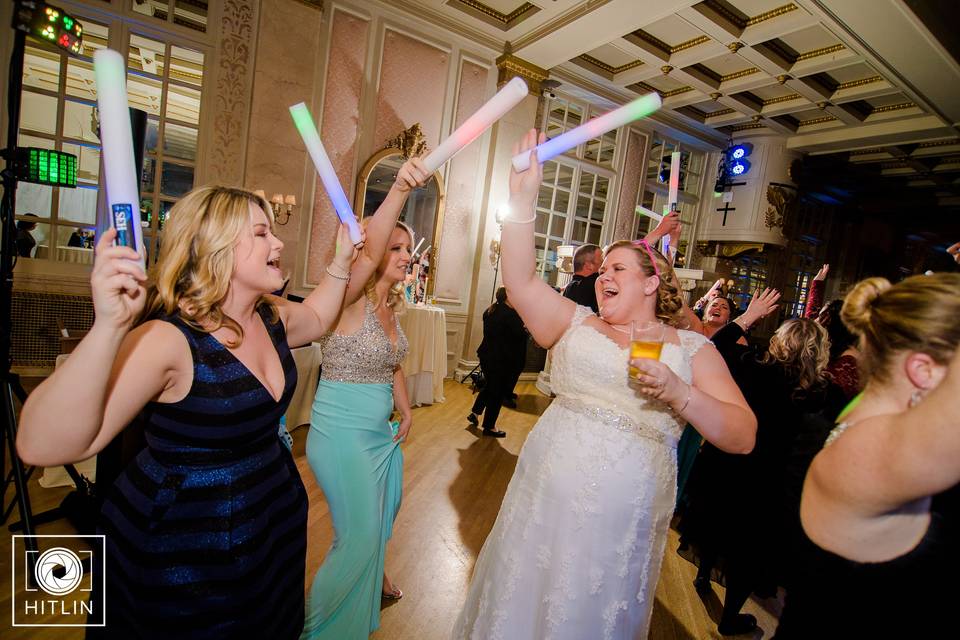 Bride Having Fun