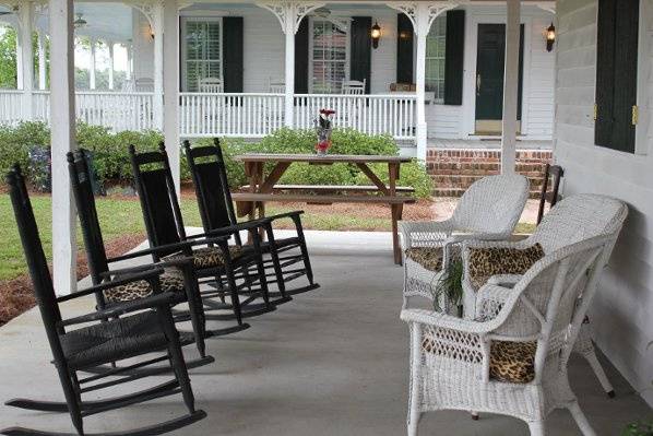 Wine building porch