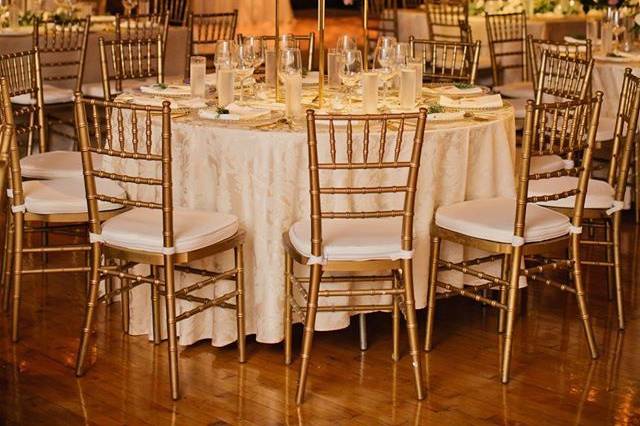 Gold chairs