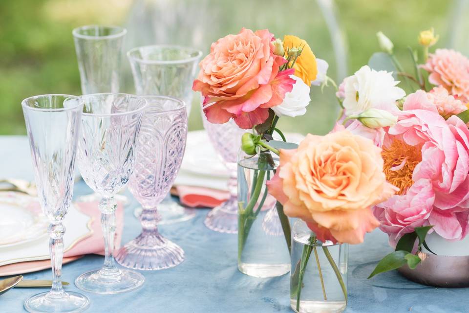 Winter Wedding Table scape