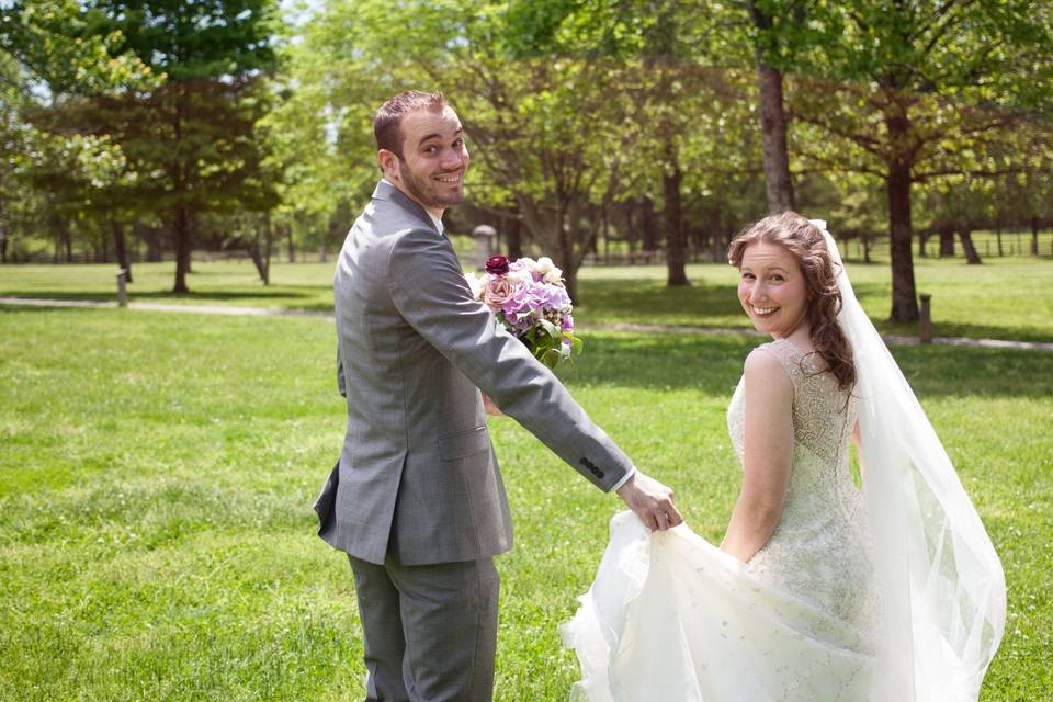 Bride + Groom at The Hermitage