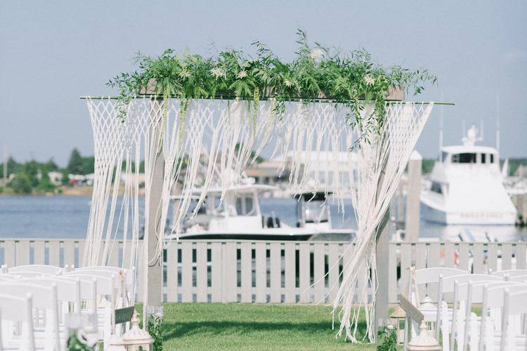 Wedding ceremony area