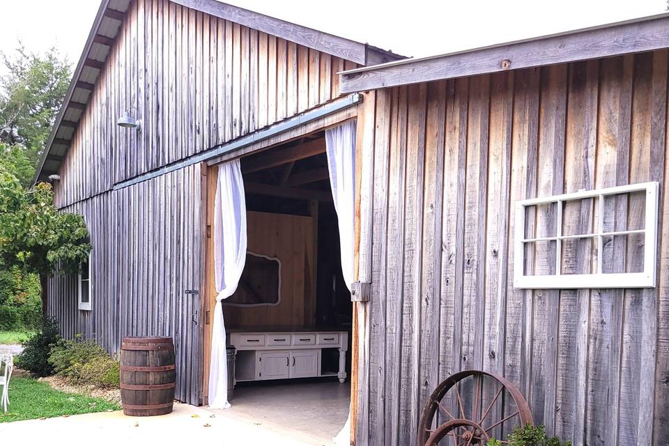 The front of The Barn