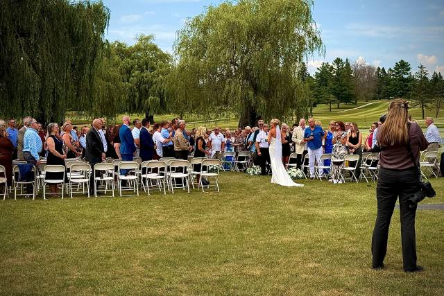 Ceremony set up for 270.