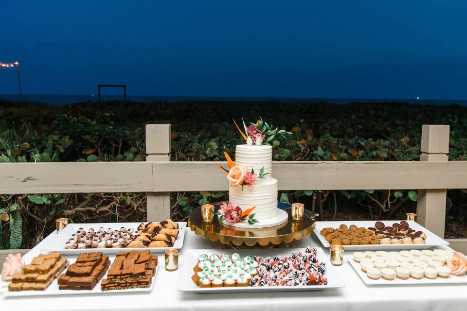 Oceanfront Dessert Table