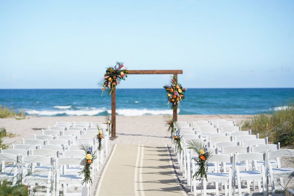 Private Beach Ceremony