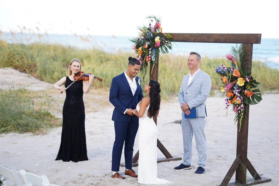 Toes in the Sand Vows