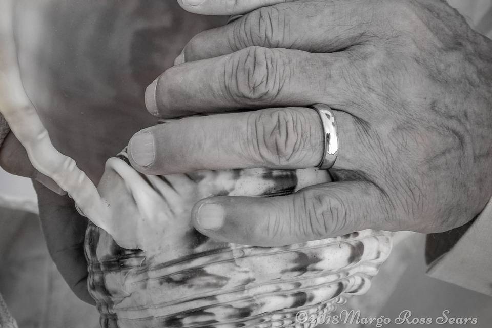 Blue stone wedding rings