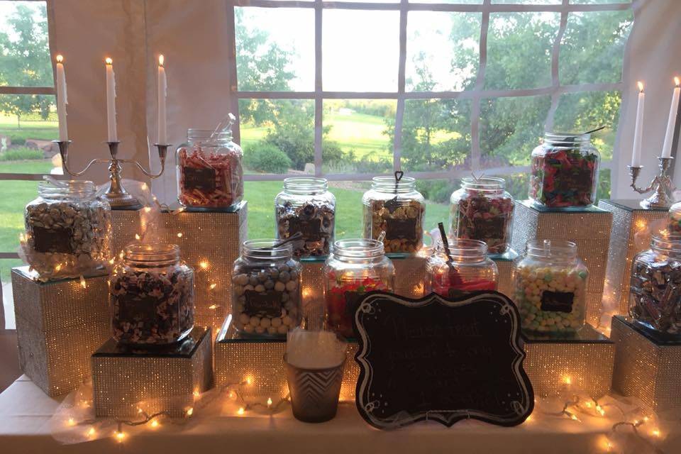 HIghlighted Candy Buffet