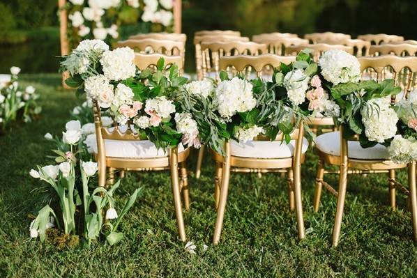 Floral chair decor