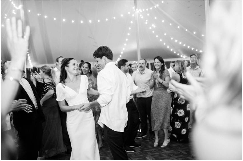 Newlyweds on the dance floor