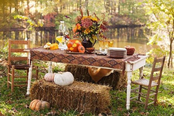 Fall tablescape