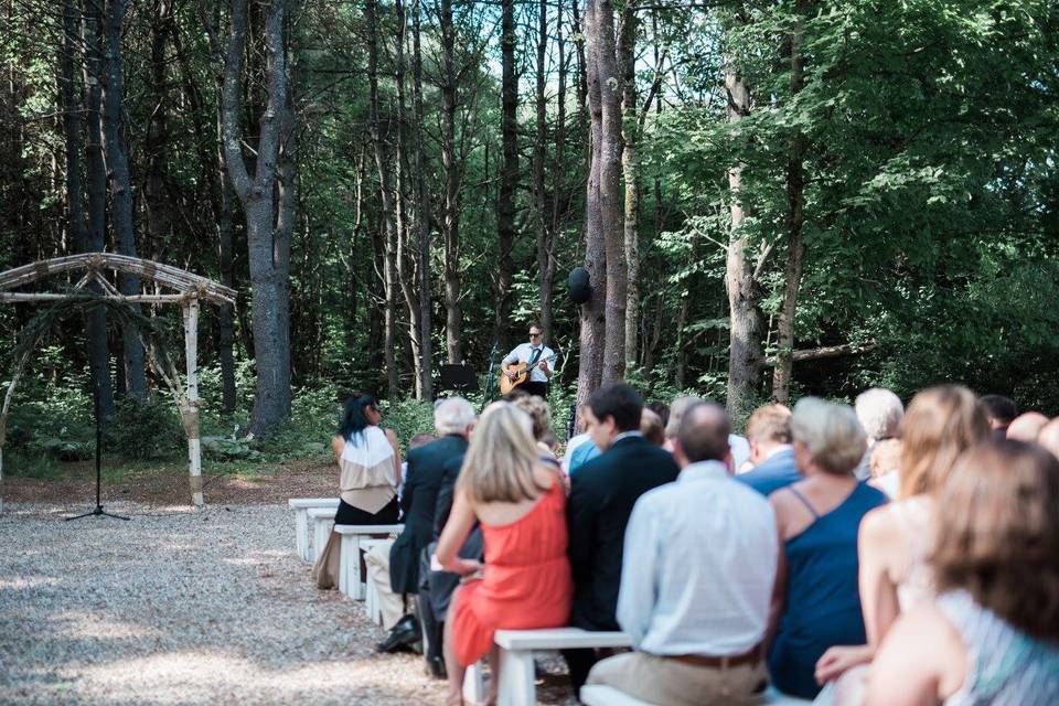 Ceremony in the woods