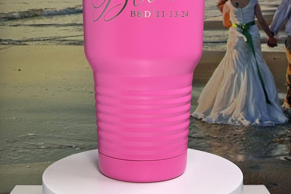 30 oz - Bride & Initials