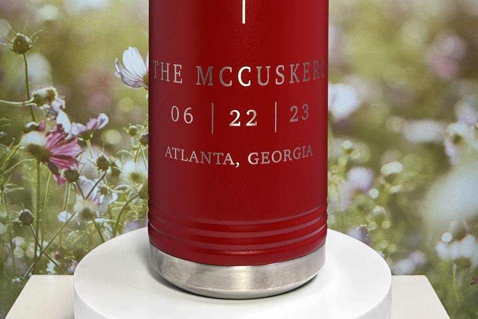 32 oz Bottle - Initials