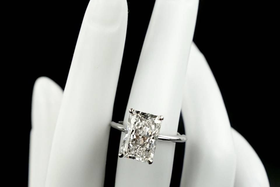 5ct Elongated Radiant Ring