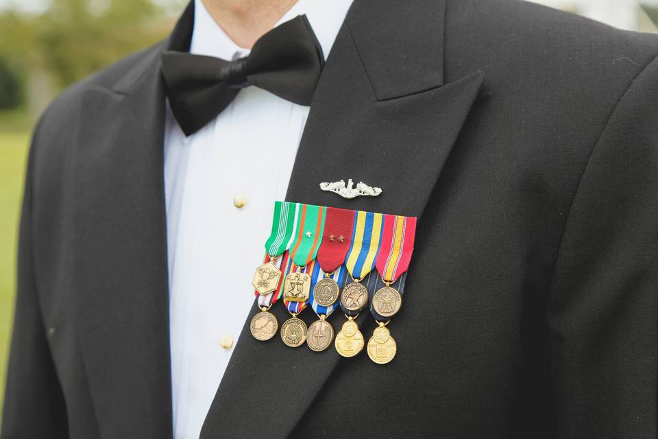 Decorated groom