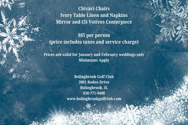Winter Wedding Package