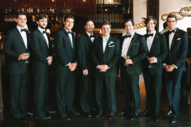 Groom and his groomsmen