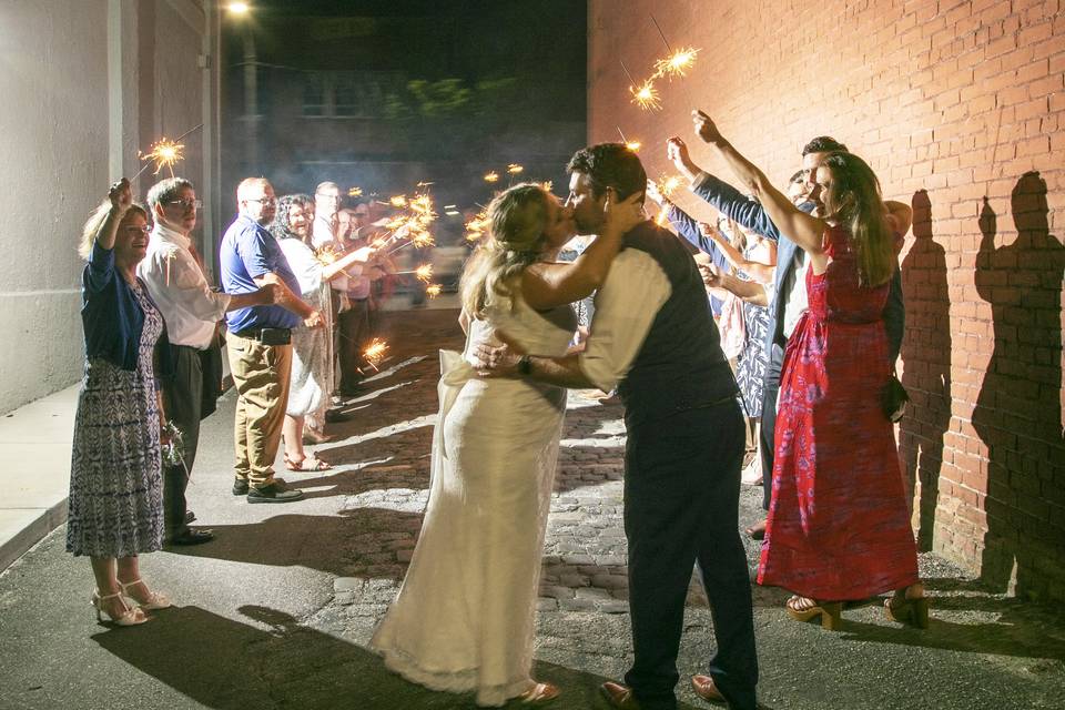 Wilmington Wedding exit.