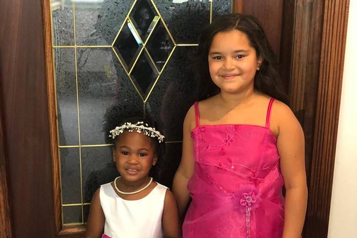Flower girl and Jr bridesmaid