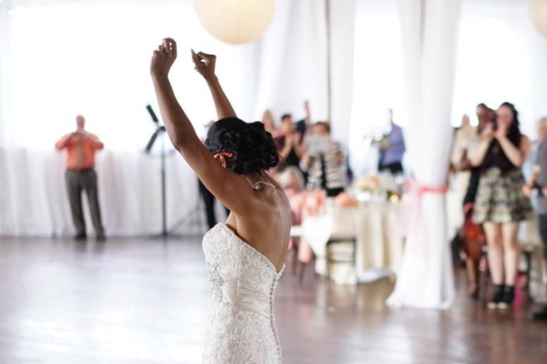 Dancing bride