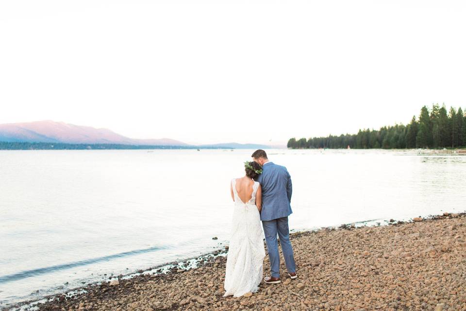 Couple by the lake