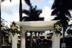 Wedding setup at the lawn