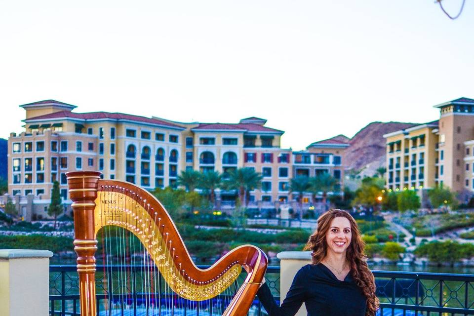 Harp music at the lake