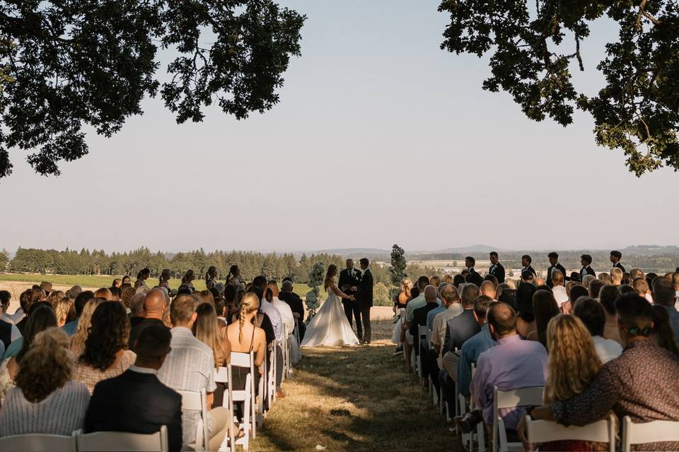Simple romantic ceremony