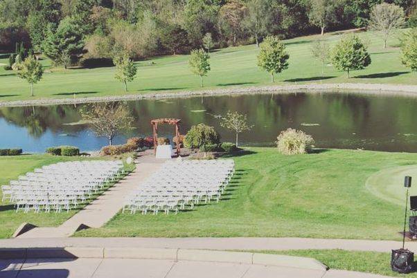 Wedding ceremony area
