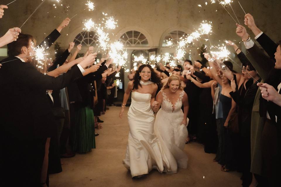 Sparkler send-off