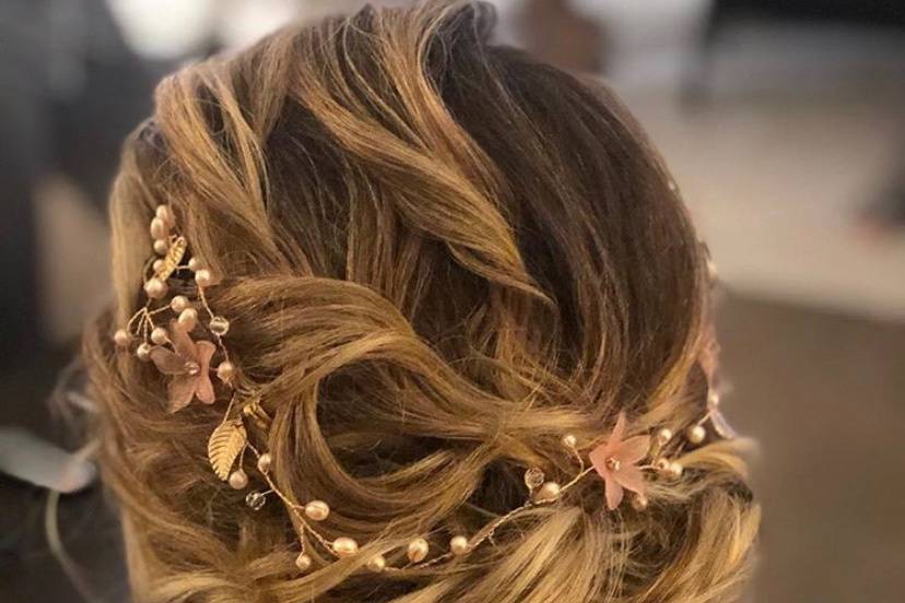 Textured updo