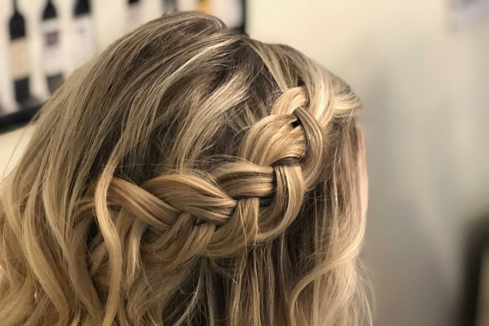 Braided half up