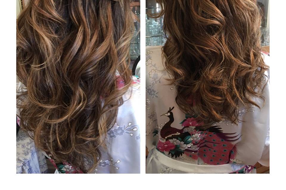 Textured half up