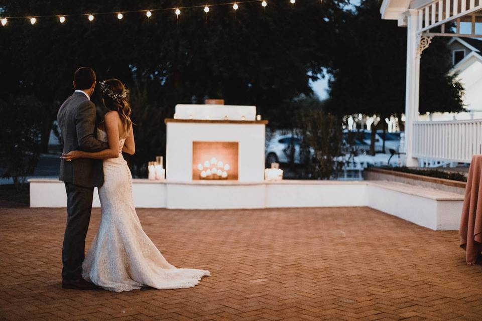 Couple enjoying the tranquil setting