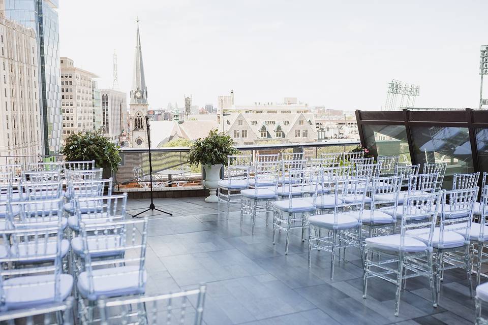 Rooftop ceremony