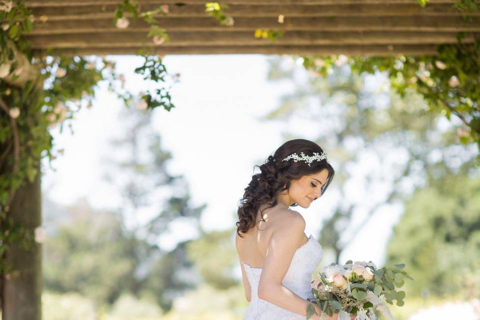 Bernardus Lodge Carmel CA weddingHair & Makeup: Rhonda Johnson Photo: Peer Johnson