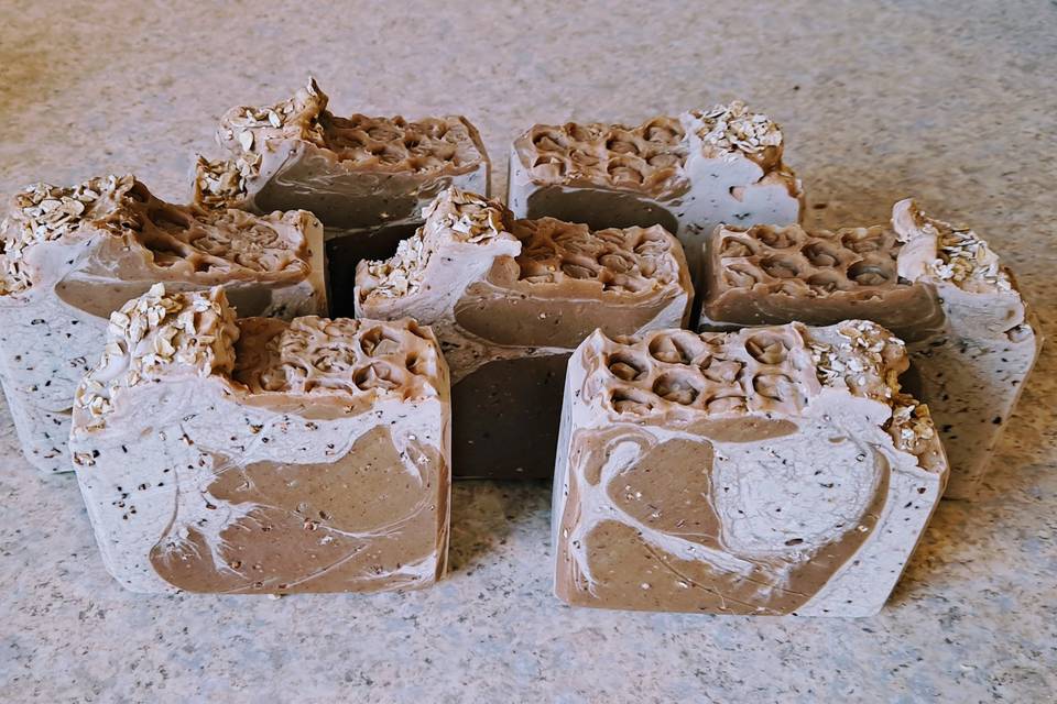 Maple honey and oats soap