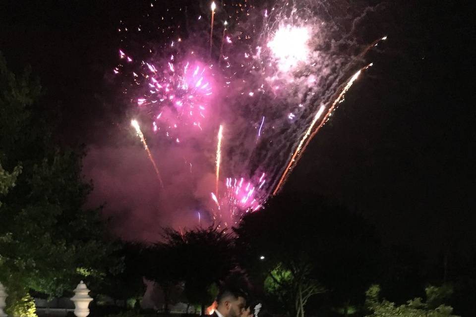 Couple Fireworks Background