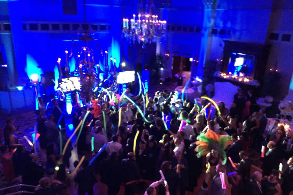 Party Overhead Shot