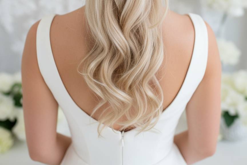 Gold leaves hair vine