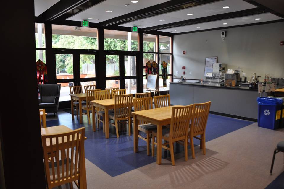 Cafe and welcome area