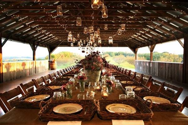 Rustic table setting