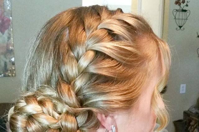 Braided updo