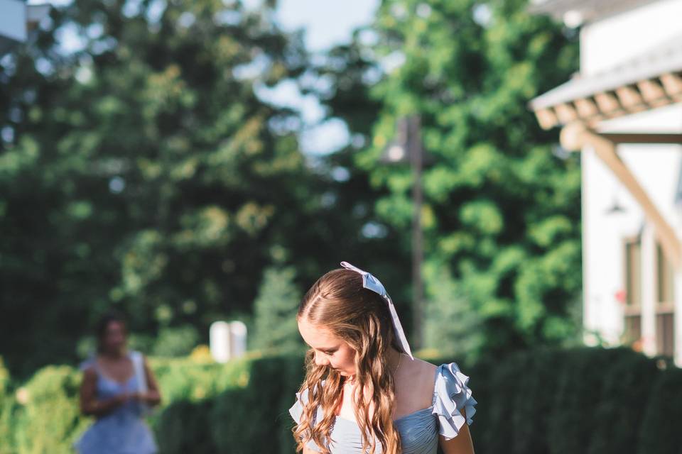 Walking down the isle
